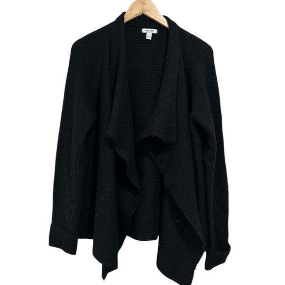 Nine west black open front knit cardigan size medium - Picture 1 of 5